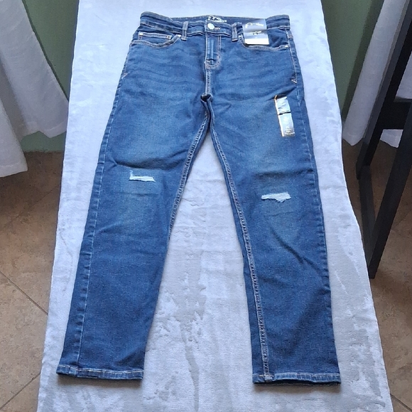 Art Class Blue Denim Jeans with Distressed Details - Picture 3 of 8